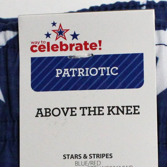 Men's Way To Celebrate XL 40-42 Above The Knee Graphic Patriotic Swim Shorts - Picture 3 of 12